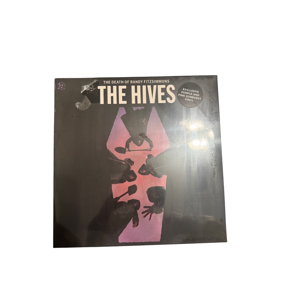 The Hives The Death of Randy Fitzsimmons Purple Pink Sunburst Vinyl LP DAMAGED
